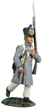 French Line Infantry Fusilier Marching in Greatcoat #2
