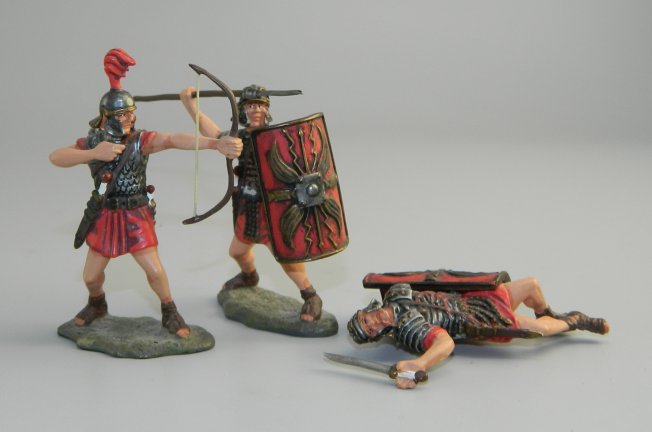 Roman Legionnaires - Archer, Spear Thrower, Wounded