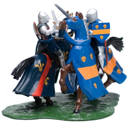 Knights Dueling, Mounted - Earl of Suffolk vs. Duc de Bourbon