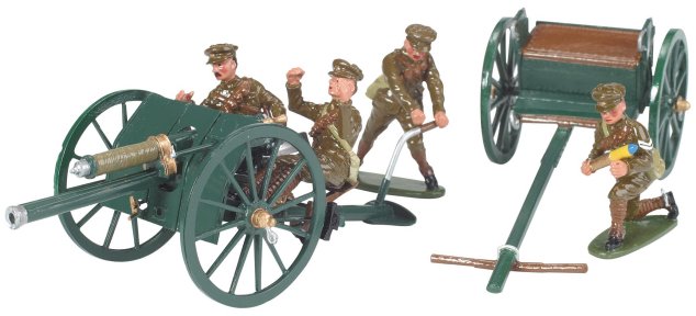 British 18 Pounder, Limber and 4 Man Detachment