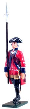 British 60th Regiment of Foot Officer Marching 1754-1763