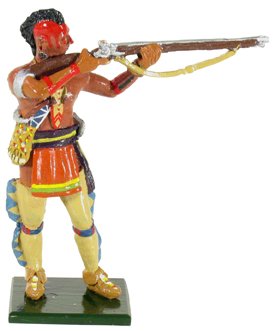 Native American Warrior, Huron, Standing Firing #2