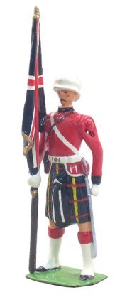 Cameron Highlander Ensign with King's Colour