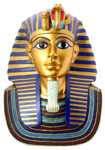 Gold Painted Mask of King Tut
