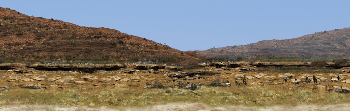 Rorke’s Drift: Panoramic View Behind the Mission Station