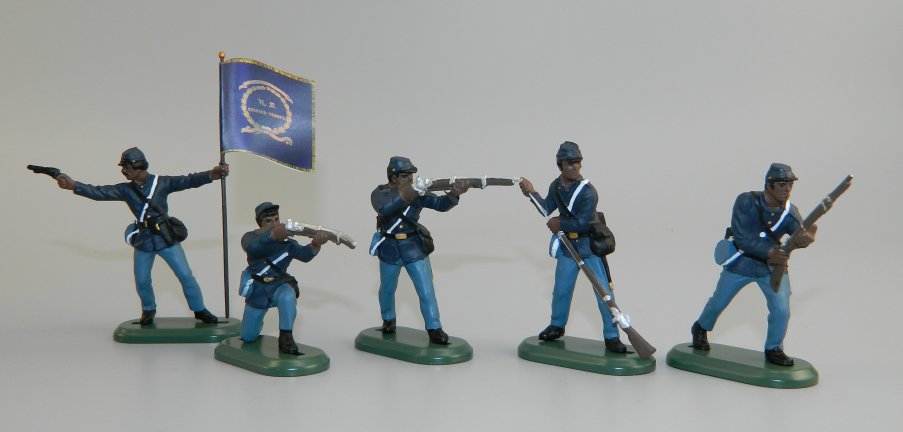 American Civil War Union U.S.C.T. Infantry Set with 4th USCT Flag