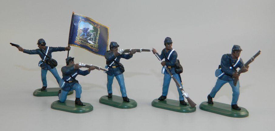 American Civil War Union U.S.C.T. Infantry Set with 22nd Regt USCT Flag