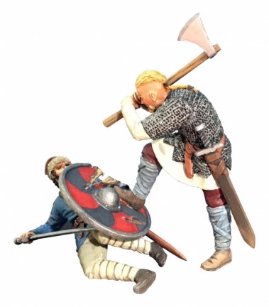“Overwhelmed” Viking Striking Downed Saxon