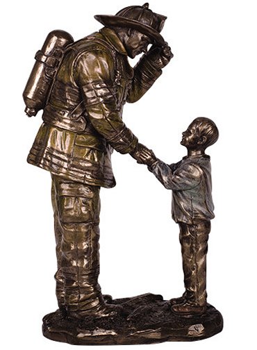 Child Thanking Fireman