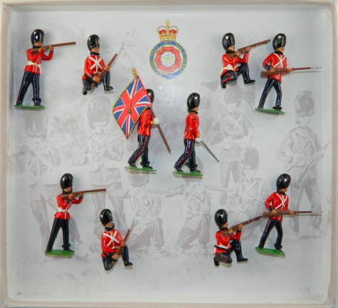 The W. Britain Centenary Collection 1893-1993, The Dennis Britain Set, 13th Hussars & The Royal Fusiliers, 15 pieces