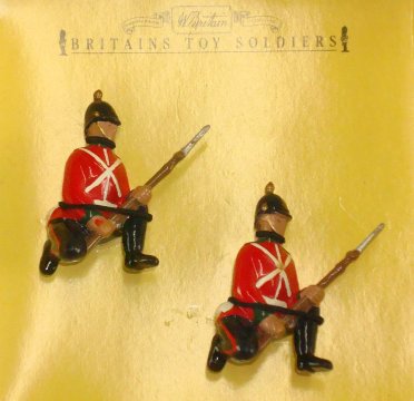 Sherwood Foresters 2 Figures Kneeling on Guard