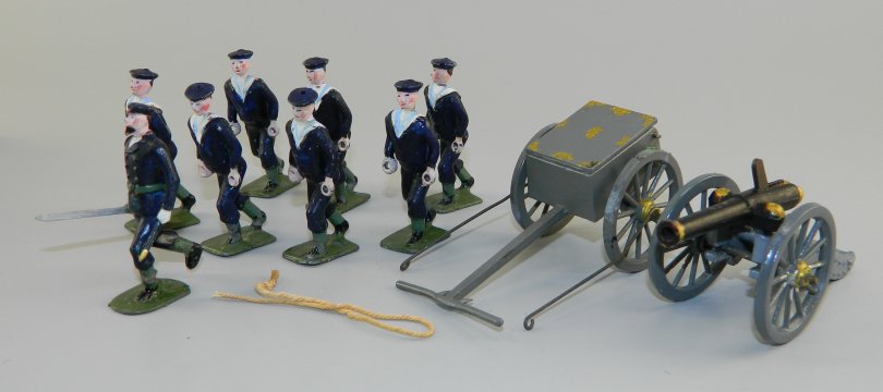 Royal Navy Landing Party, Limber & Gun