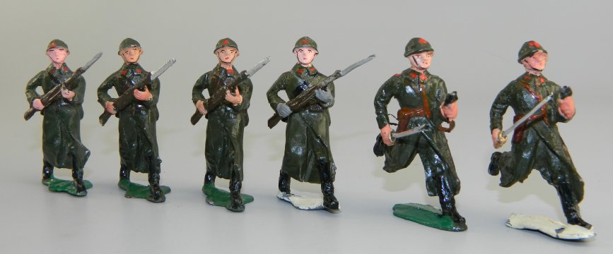 Russian Infantry of the Line Charging, 1946