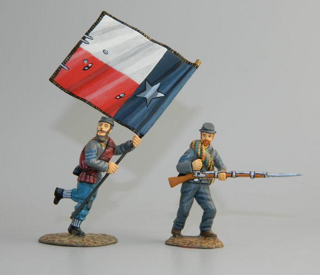 1st Texas, Lone Star, Standard Bearer & NCO