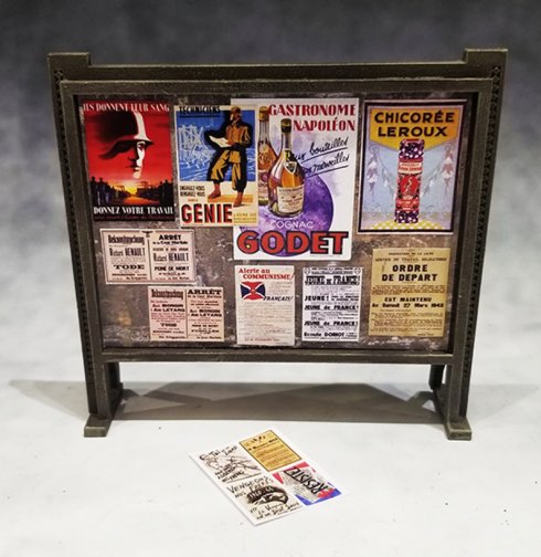 WWII French Advertising Board