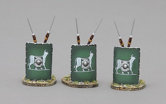 Green 6th Legion Shield Set