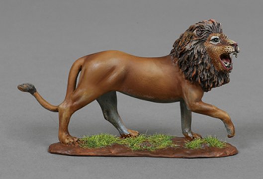 Lion on Grass Base