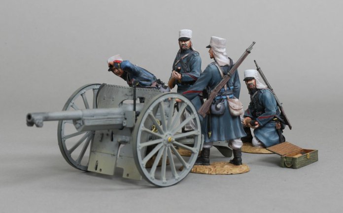 75mm Cannon with Crew - French Foreign Legion