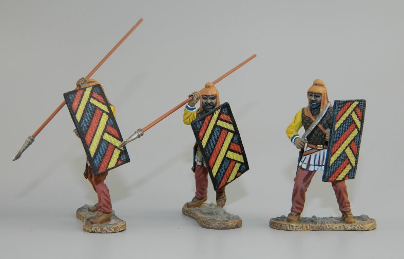 Persian Infantry with Wicker Shields Attacking