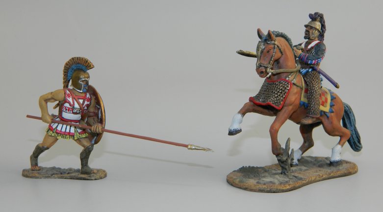Persian Cavalry Attacking Phalanx Member