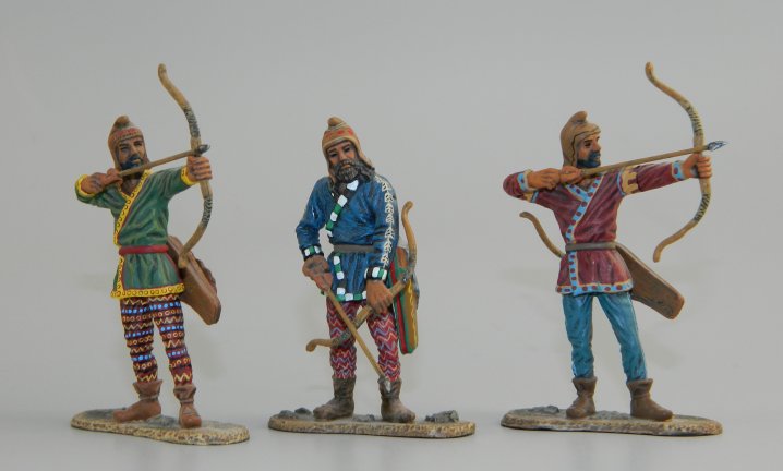 Scythian Archers Standing, Firing, and Loading