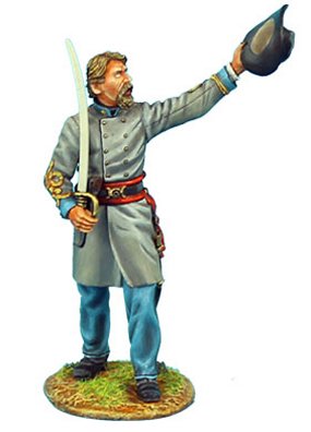 Confederate Major Raising Hat