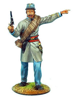 Confederate Lieutenant with Pistol