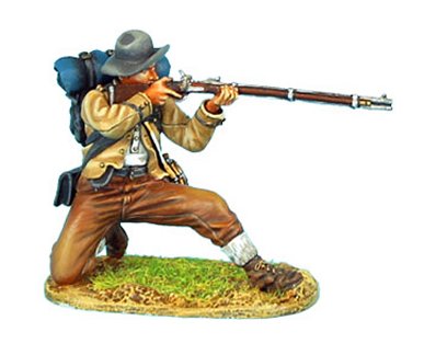 Confederate Infantry Kneeling Firing