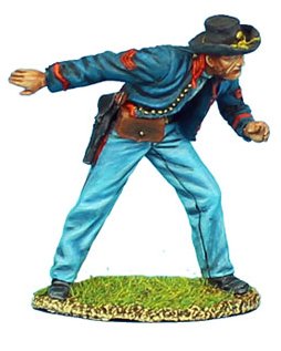 Union Artillery Crew Sergeant Aiming Gun