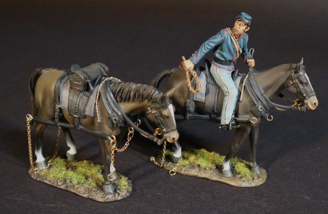 Standing Limber Extension Set, Union Artillery