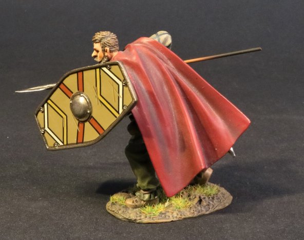 Cherusci Warrior Advancing with Spear & Shield