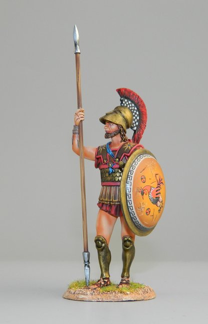 Greek Hoplite Standing with Dory