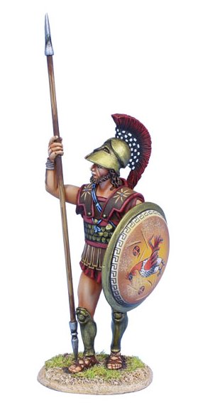 Greek Hoplite Standing with Dory