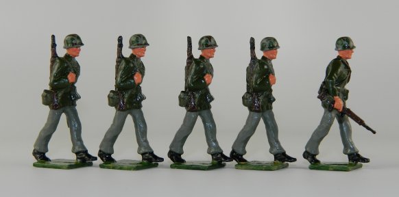 Korean War Marines Marching