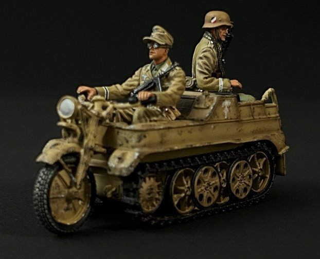 DAK Kettenkrad with 2 Riders