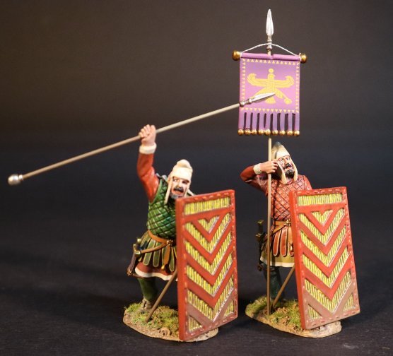 Persian Sparabara Standard Bearer and Officer