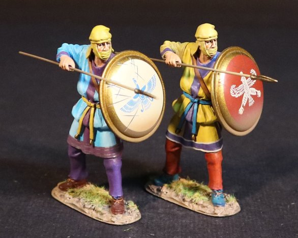 Two Persian Kardake Infantry - Yellow Caps