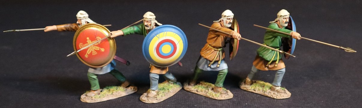 Four Persian Kardake Infantry - White Caps