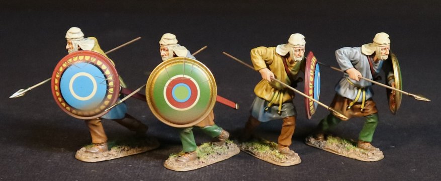 Four Persian Kardake Infantry - White Caps