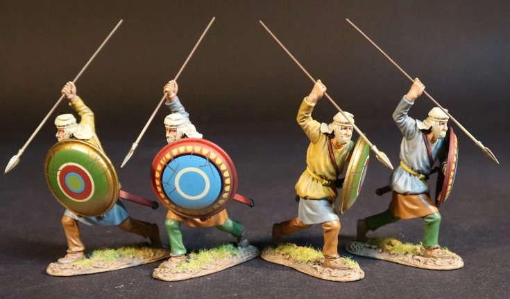 Four Persian Kardake Infantry - White Caps