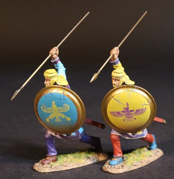 Two Persian Kardake Infantry - Yellow Caps