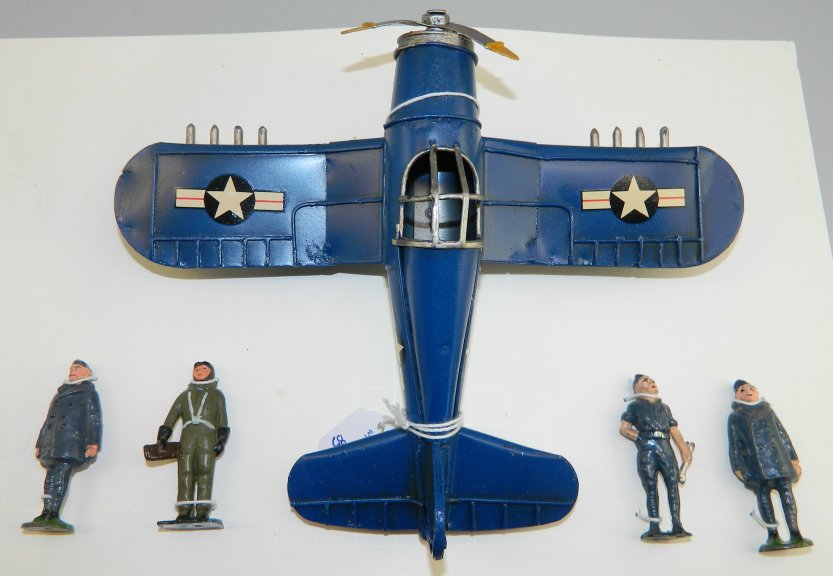 WWII Corsair with Pilots & Crew