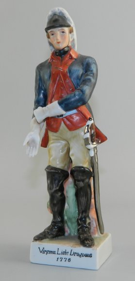 Virginia Light Dragoons, 1776 - Porcelain Statuette