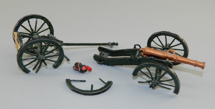 Battle Damaged Cannon and Limber