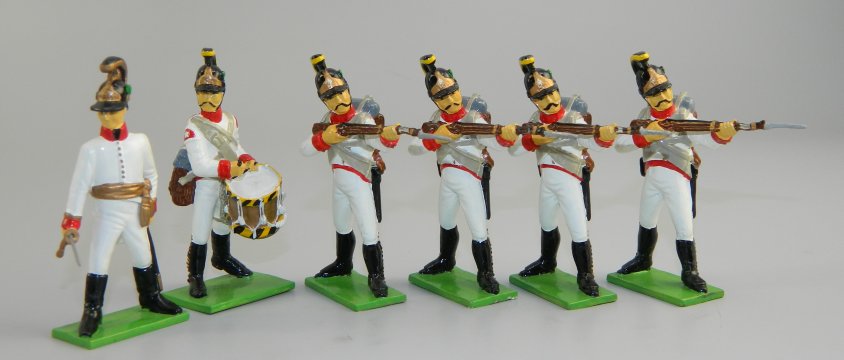 Austrian Line Infantry, Officer & Drummer