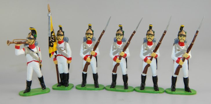 Austrian Line Infantry, Bugler & Flagbearer