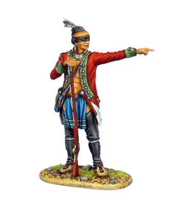 Woodland Indian in Captured British Coat