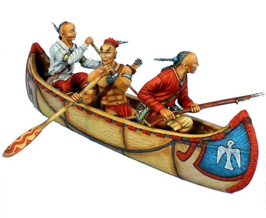 Woodland Indian Canoe Set