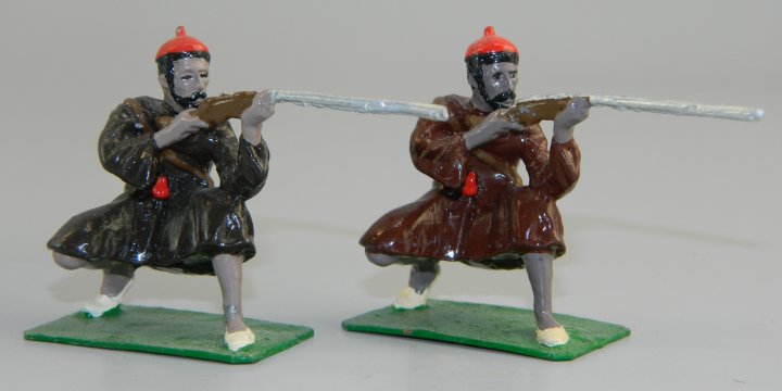 North African Warriors Kneeling Firing