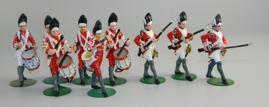 British 43rd Regiment of Foot Fifer, Drummers & Soldiers